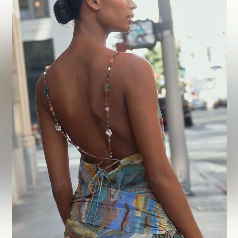 Carolina K Sienna Tie-Waist Maxi Dress - Picture 3 of 3